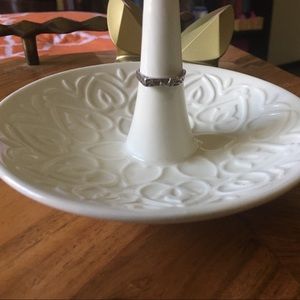 Vintage 925 jewelry silver love ring.